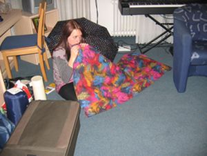 Natalia w mieszkaniu Łukasza