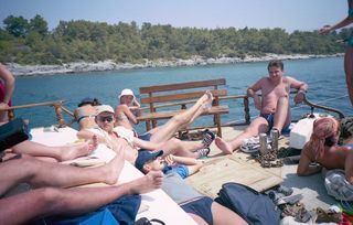 Opalanie na stateczku