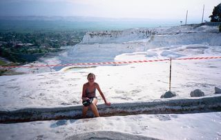 Spacer po trawertynach