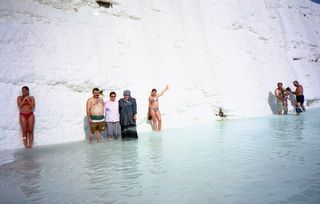 Spacer po trawertynach